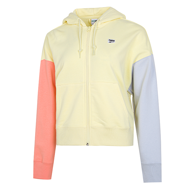 彪马Downtown Full-Zip Hoodie TR女针织连帽夹克-毛圈534359-41